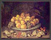 Plate with Fruts and Shells